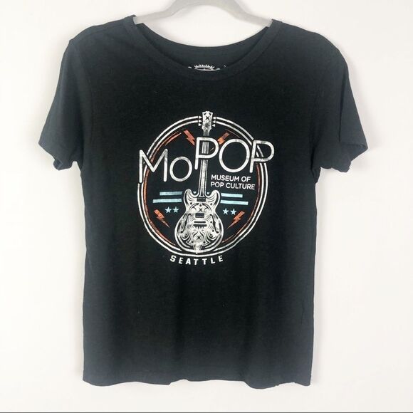 Tops - MUSEUM of Pop Culture Black Short Sleeve Graphic Tee Seattle Women’s Size Small